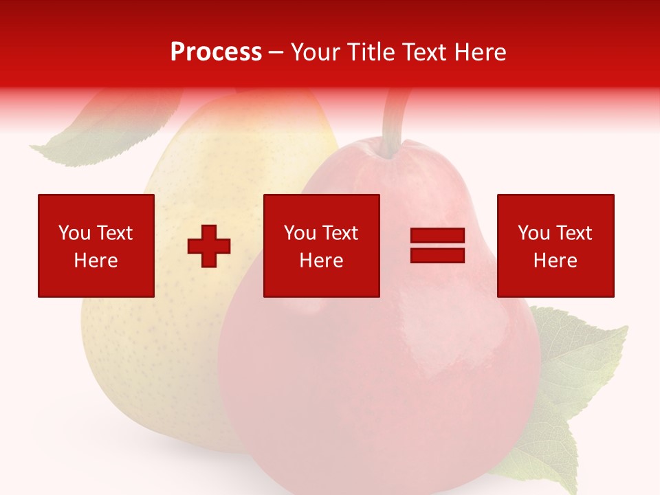 Two White Fruit PowerPoint Template