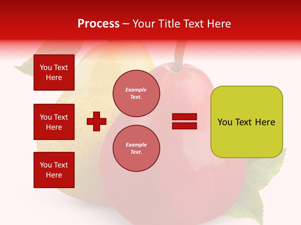 Two White Fruit PowerPoint Template