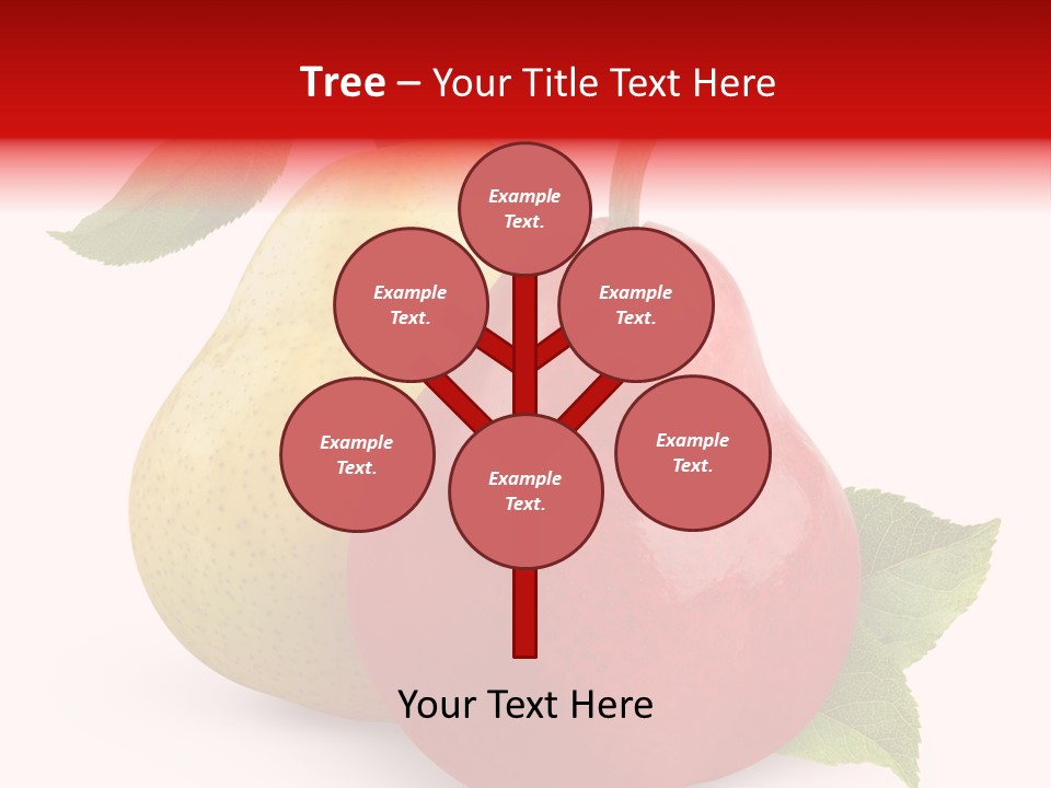 Two White Fruit PowerPoint Template