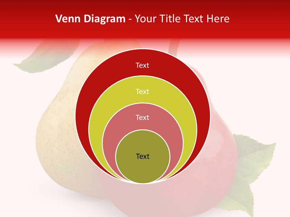 Two White Fruit PowerPoint Template