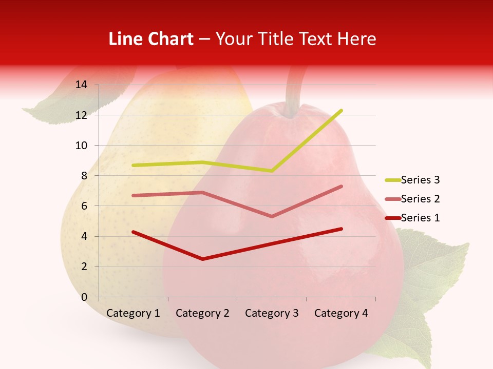 Two White Fruit PowerPoint Template