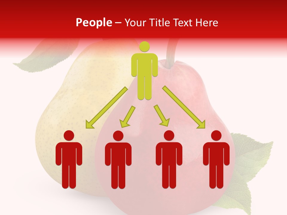 Two White Fruit PowerPoint Template