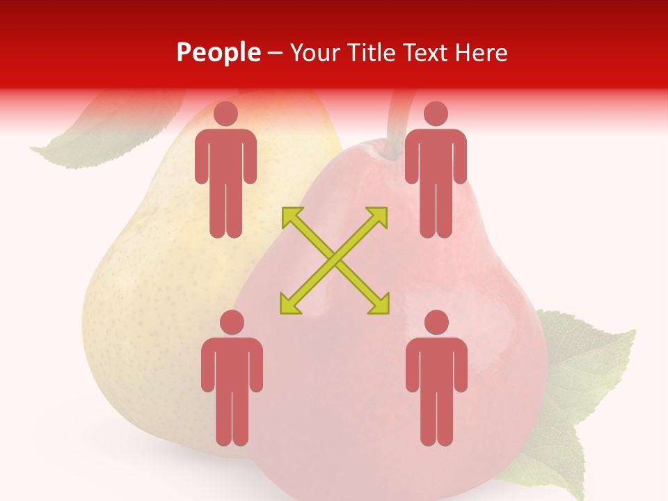 Two White Fruit PowerPoint Template