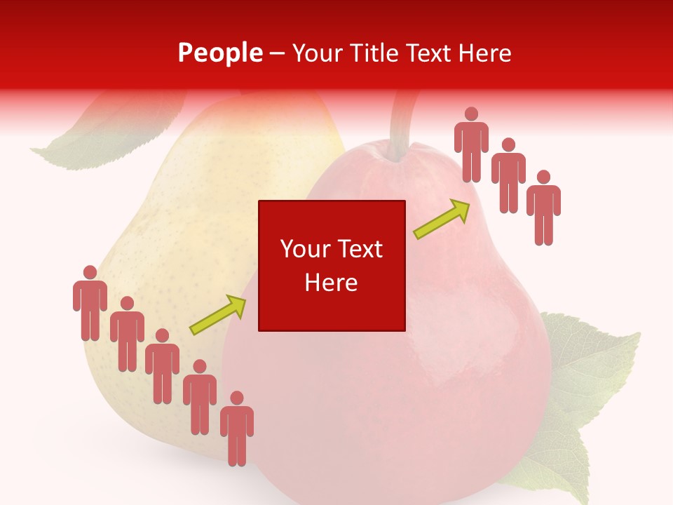 Two White Fruit PowerPoint Template