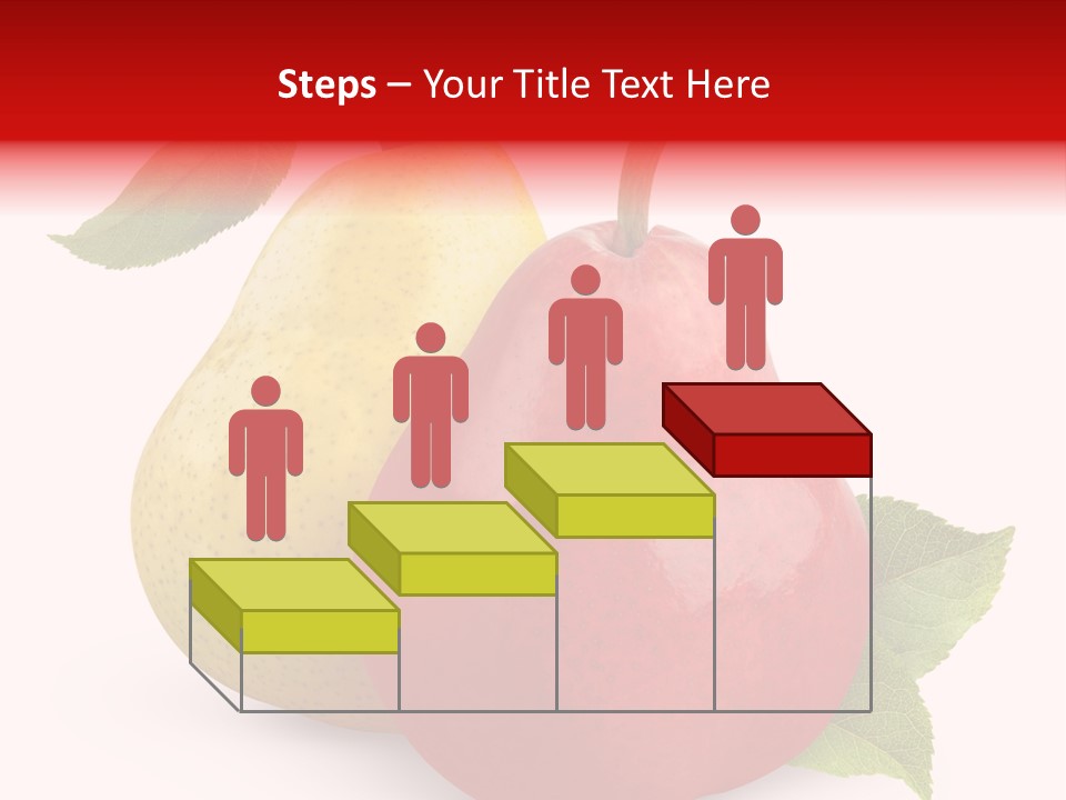 Two White Fruit PowerPoint Template