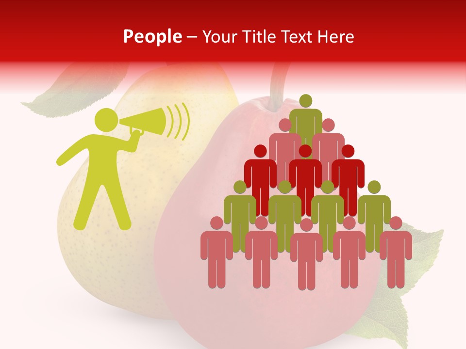 Two White Fruit PowerPoint Template
