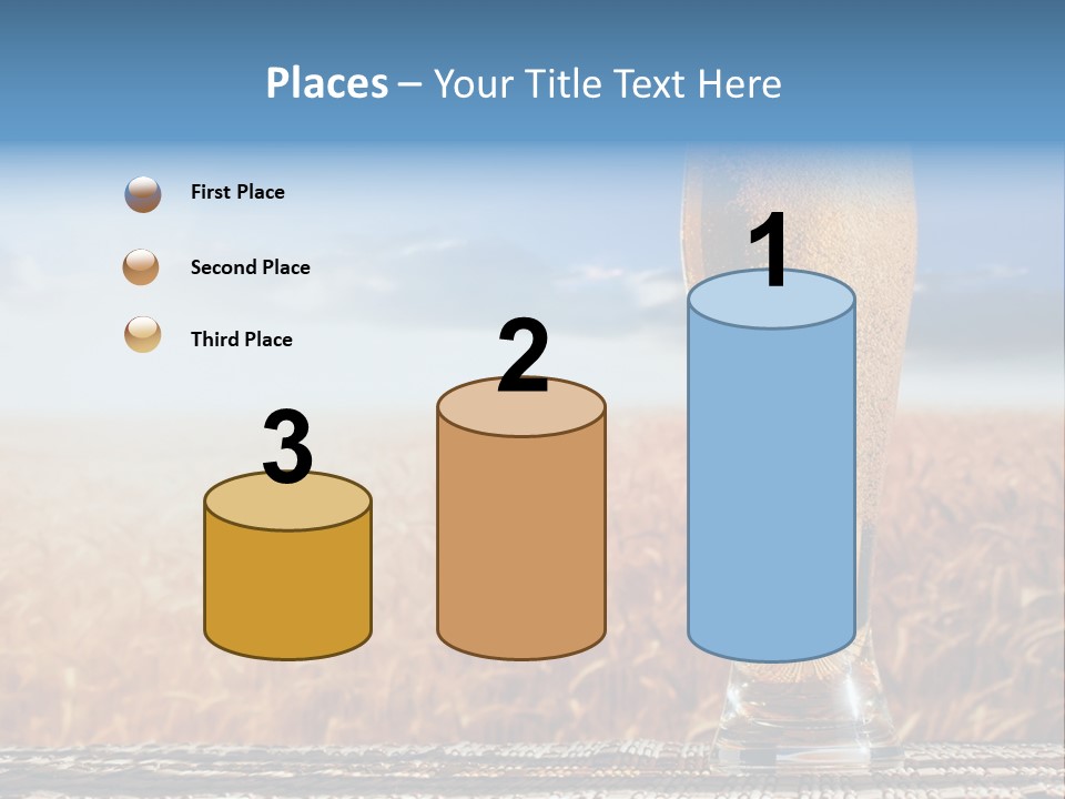 Alcohol Draught Head PowerPoint Template