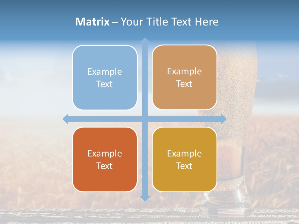 Alcohol Draught Head PowerPoint Template