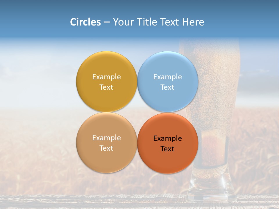 Alcohol Draught Head PowerPoint Template