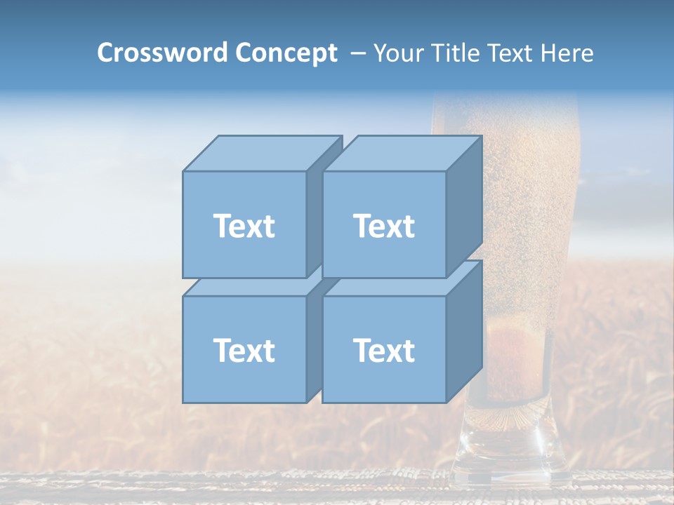 Alcohol Draught Head PowerPoint Template