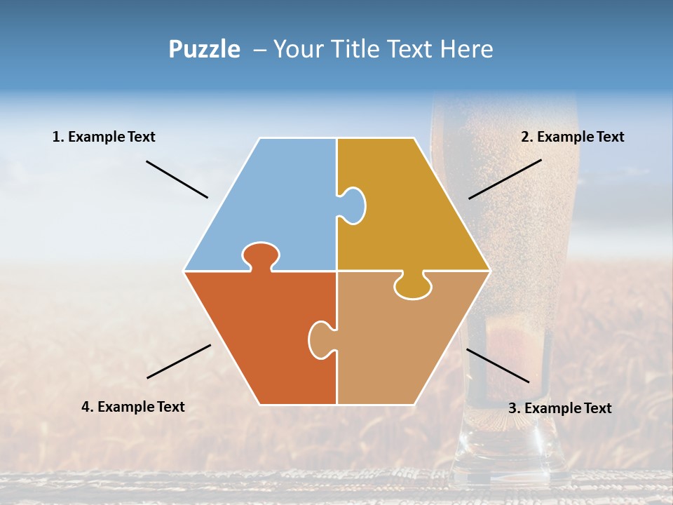 Alcohol Draught Head PowerPoint Template