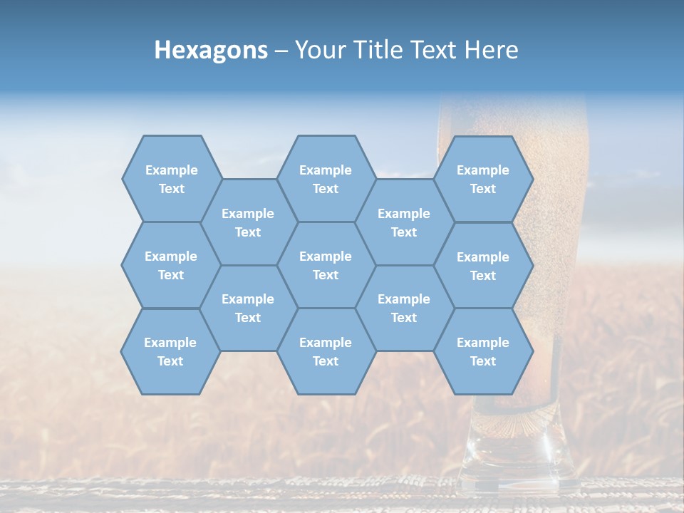 Alcohol Draught Head PowerPoint Template