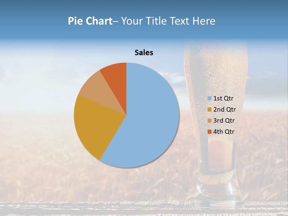 Alcohol Draught Head PowerPoint Template