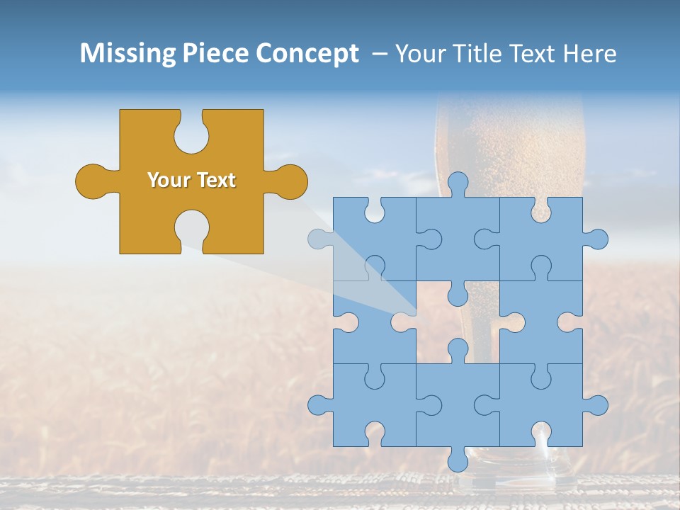 Alcohol Draught Head PowerPoint Template