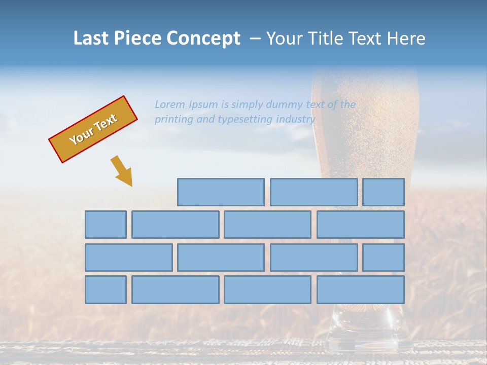 Alcohol Draught Head PowerPoint Template