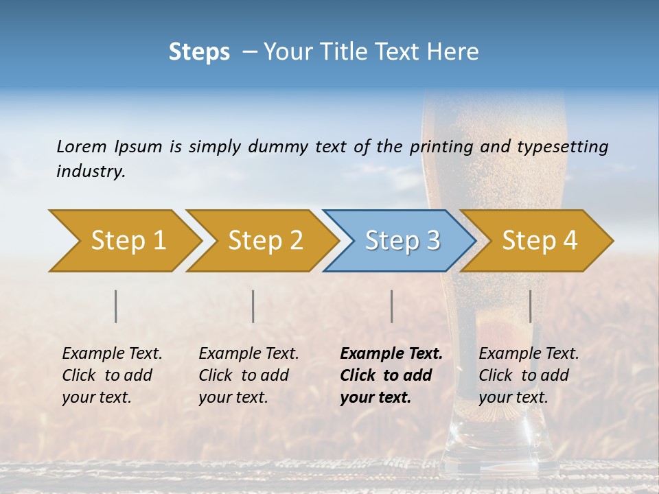 Alcohol Draught Head PowerPoint Template