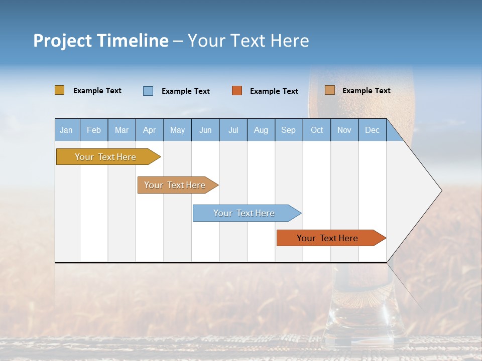 Alcohol Draught Head PowerPoint Template