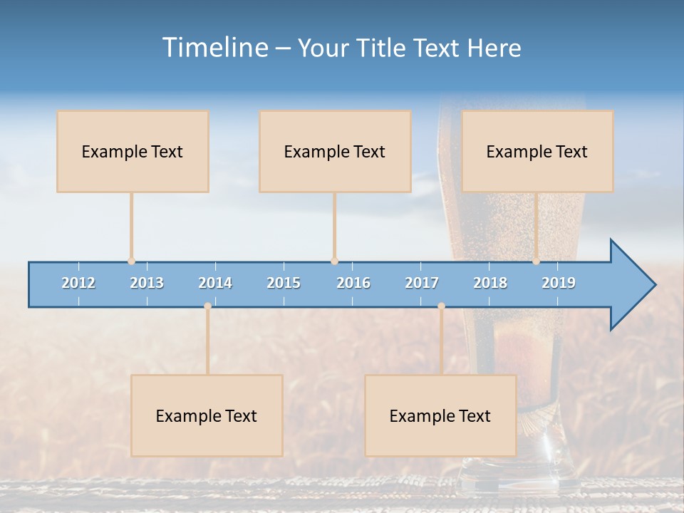Alcohol Draught Head PowerPoint Template
