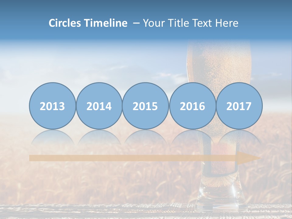 Alcohol Draught Head PowerPoint Template