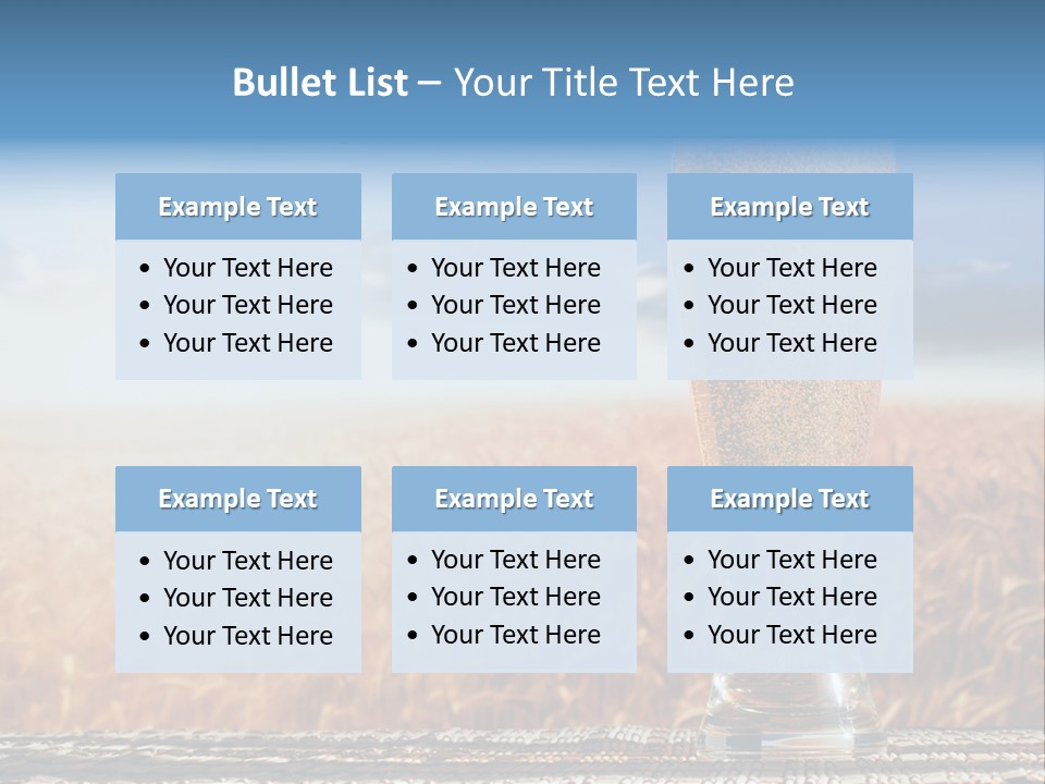 Alcohol Draught Head PowerPoint Template