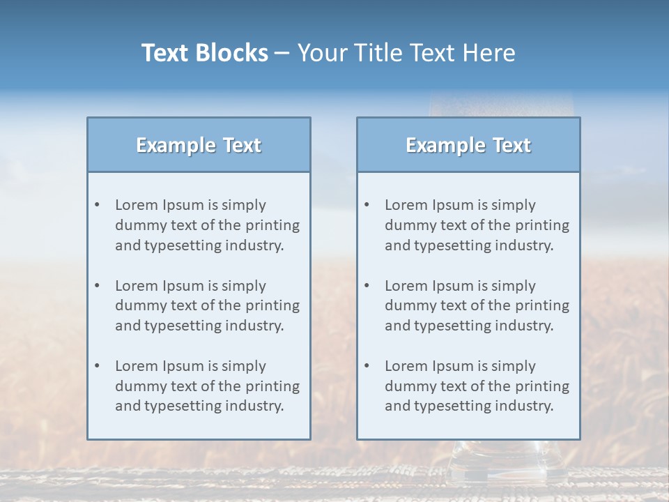Alcohol Draught Head PowerPoint Template