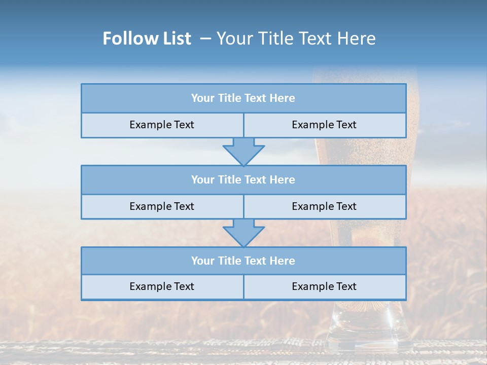 Alcohol Draught Head PowerPoint Template