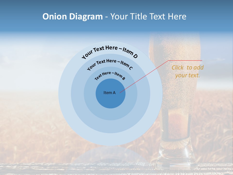 Alcohol Draught Head PowerPoint Template