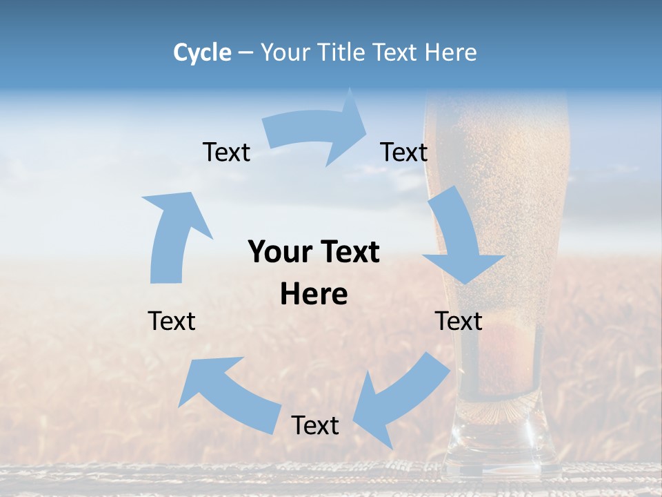 Alcohol Draught Head PowerPoint Template