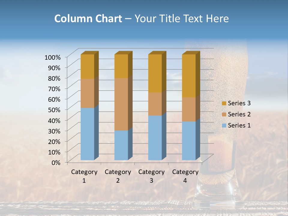 Alcohol Draught Head PowerPoint Template