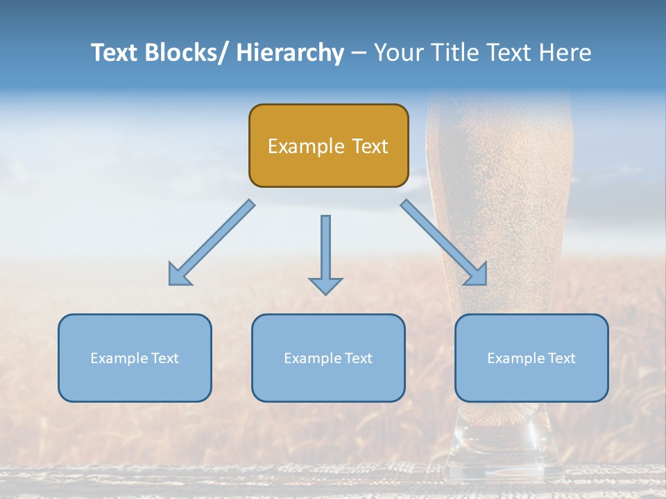 Alcohol Draught Head PowerPoint Template