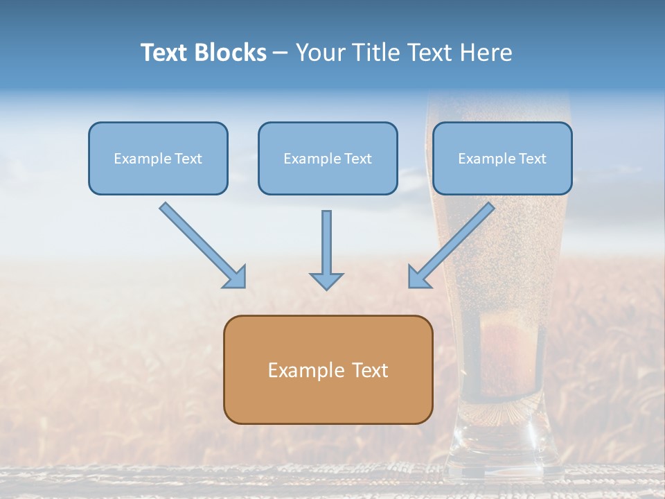 Alcohol Draught Head PowerPoint Template