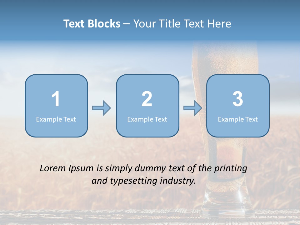 Alcohol Draught Head PowerPoint Template