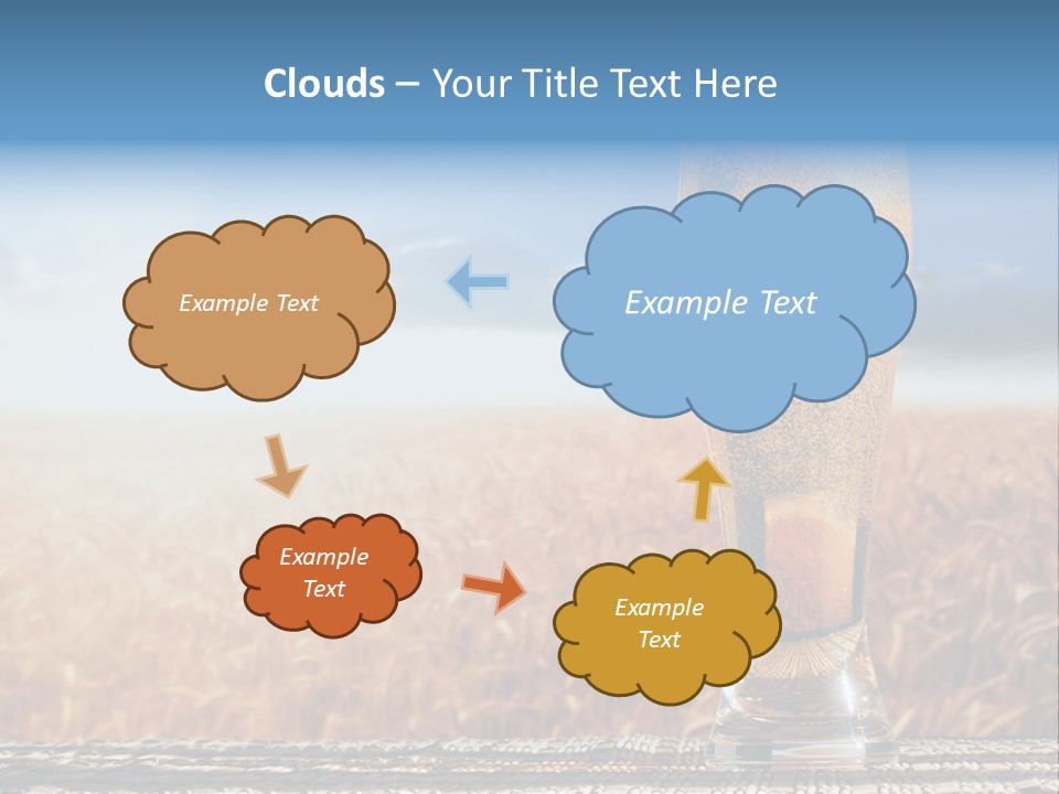 Alcohol Draught Head PowerPoint Template