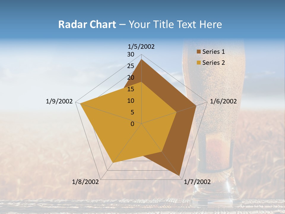 Alcohol Draught Head PowerPoint Template