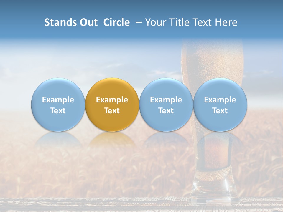 Alcohol Draught Head PowerPoint Template