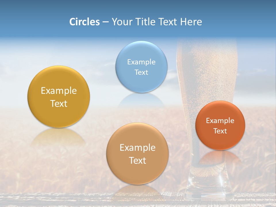 Alcohol Draught Head PowerPoint Template