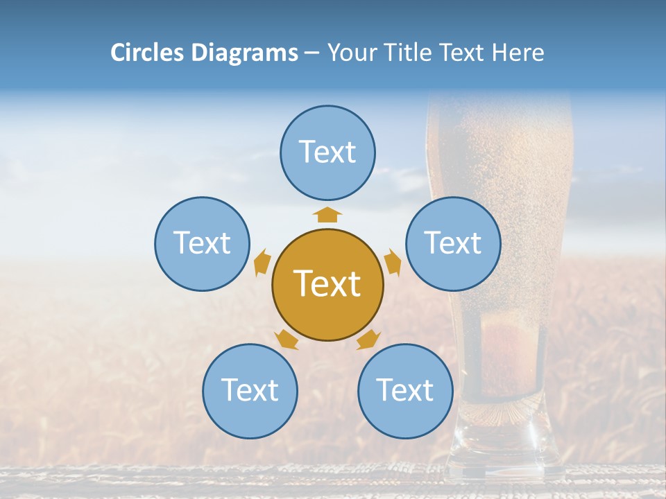 Alcohol Draught Head PowerPoint Template