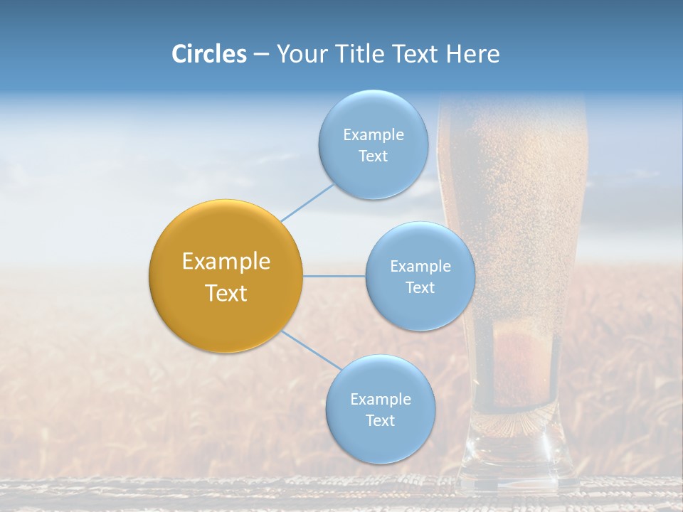 Alcohol Draught Head PowerPoint Template