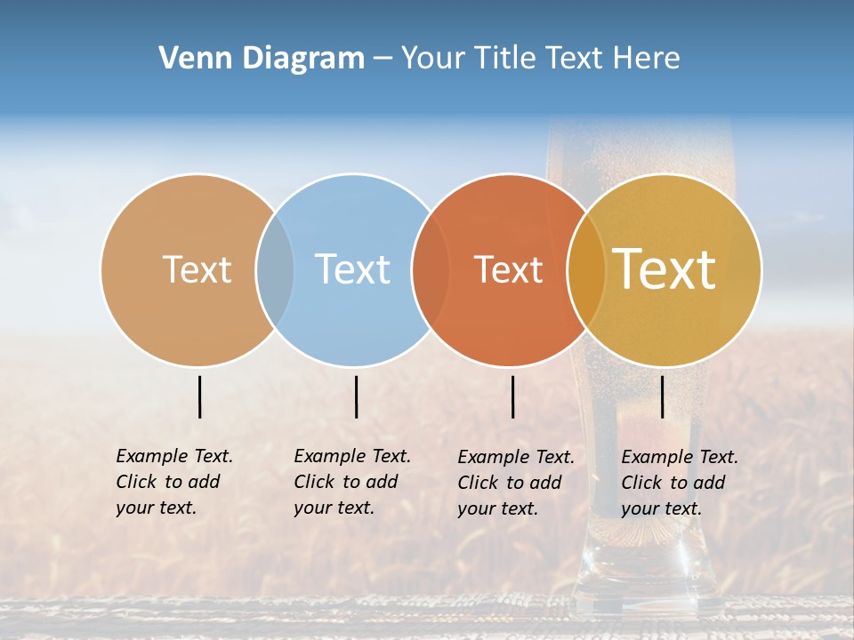 Alcohol Draught Head PowerPoint Template