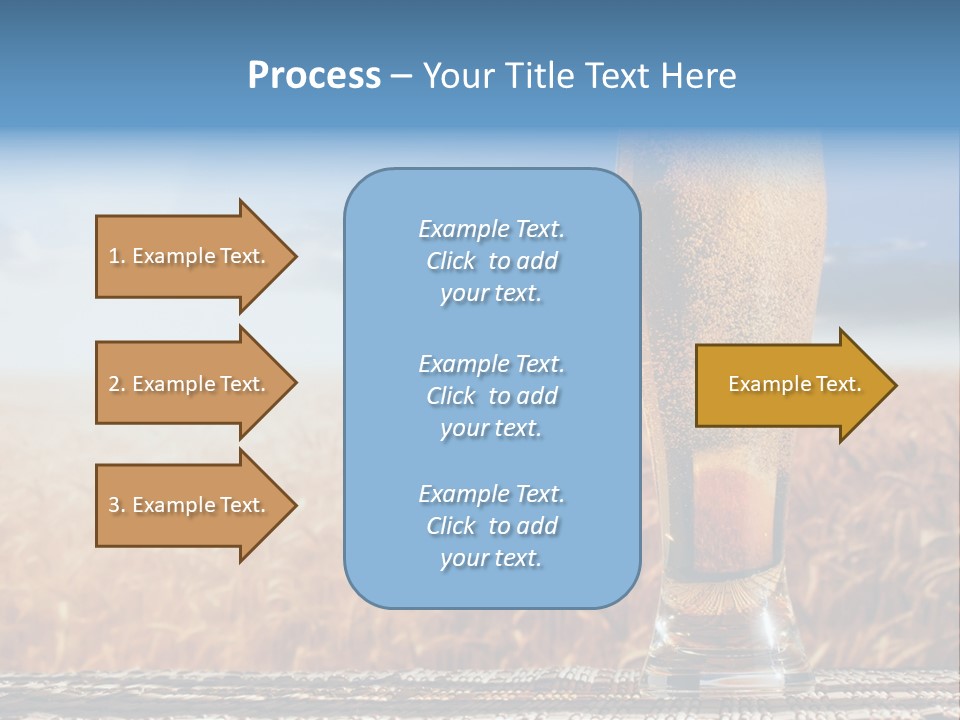 Alcohol Draught Head PowerPoint Template