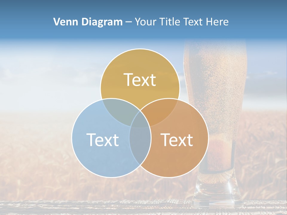 Alcohol Draught Head PowerPoint Template