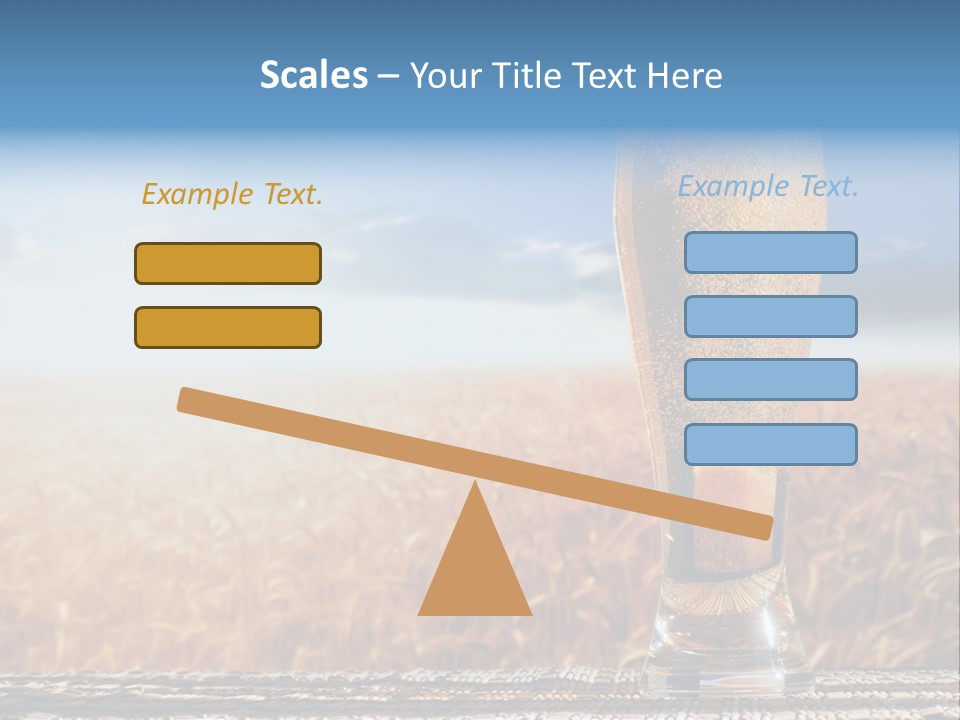 Alcohol Draught Head PowerPoint Template