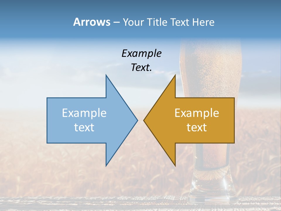 Alcohol Draught Head PowerPoint Template