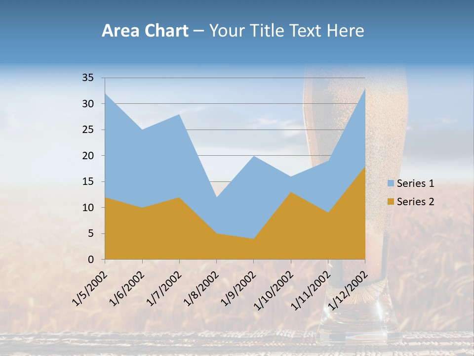 Alcohol Draught Head PowerPoint Template