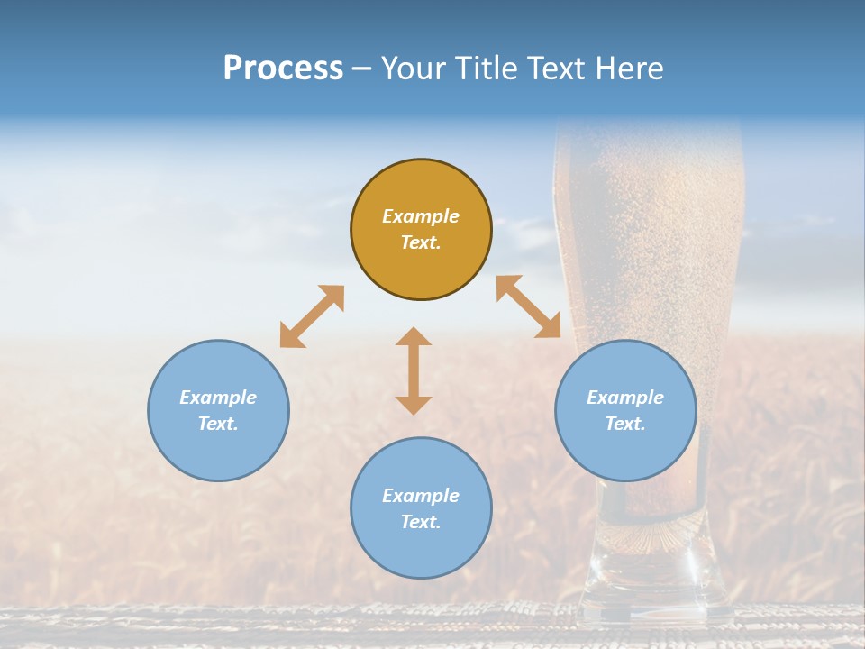 Alcohol Draught Head PowerPoint Template