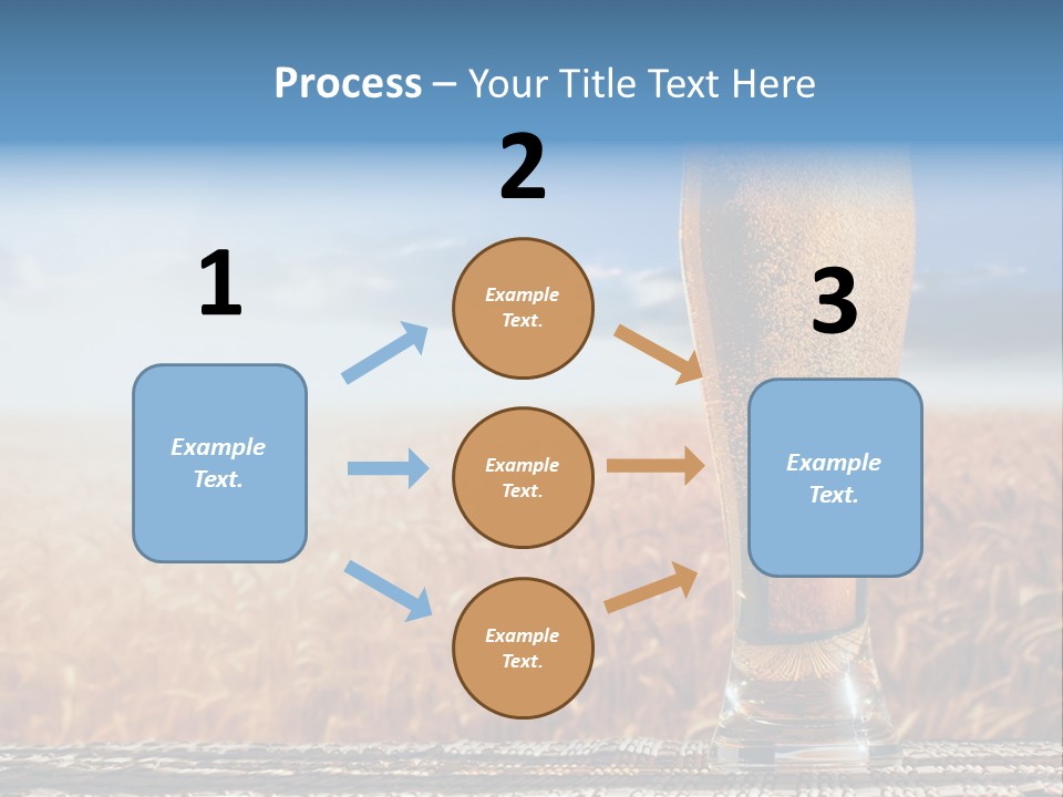 Alcohol Draught Head PowerPoint Template