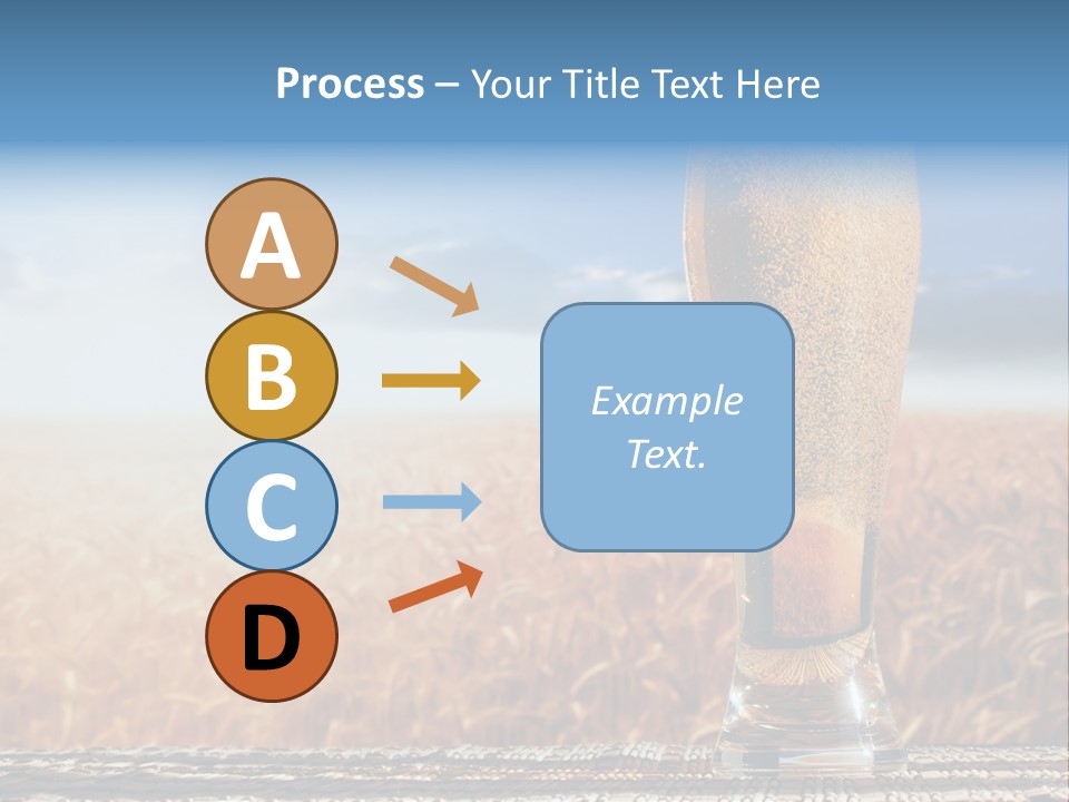 Alcohol Draught Head PowerPoint Template