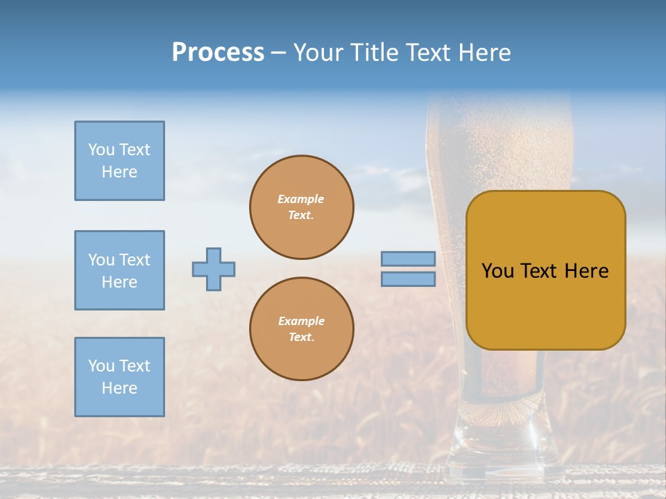 Alcohol Draught Head PowerPoint Template