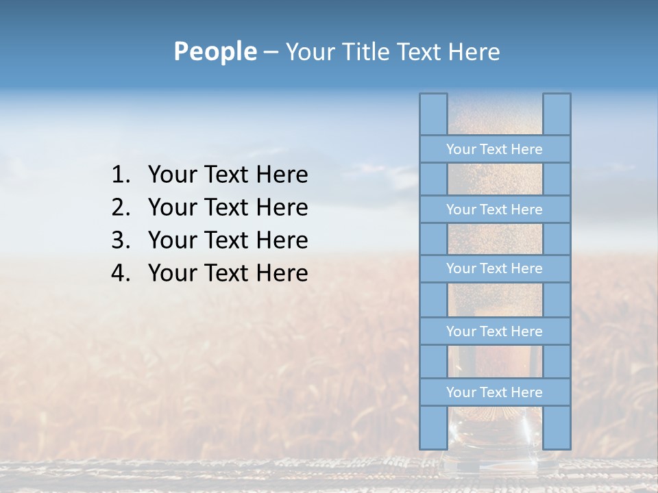 Alcohol Draught Head PowerPoint Template