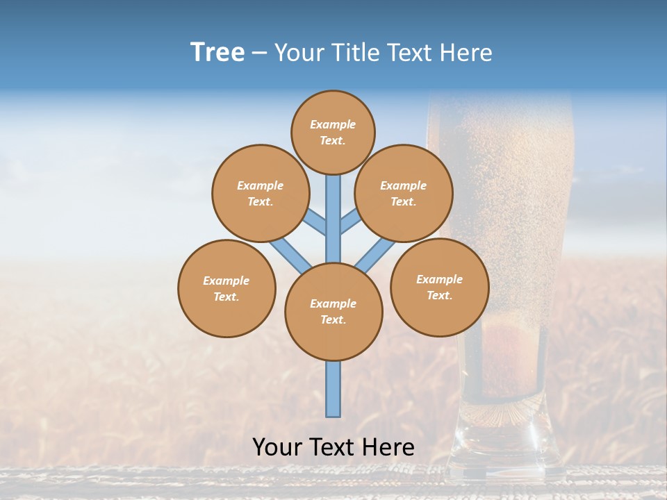 Alcohol Draught Head PowerPoint Template